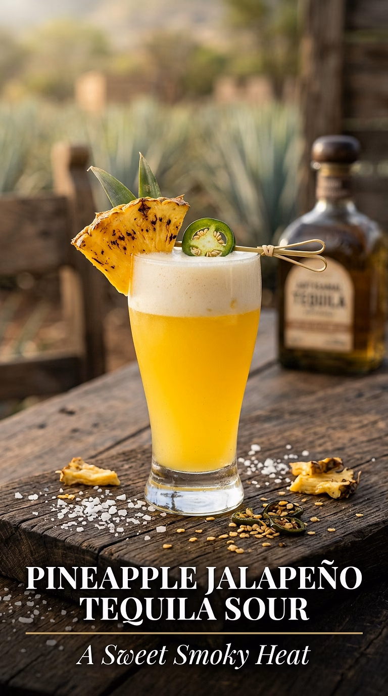 Pineapple Jalapeño Tequila Sour