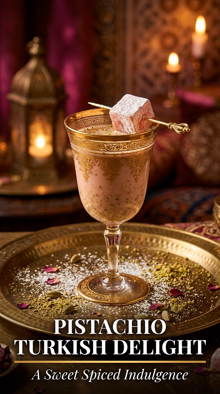 Pistachio Turkish Delight Cocktail