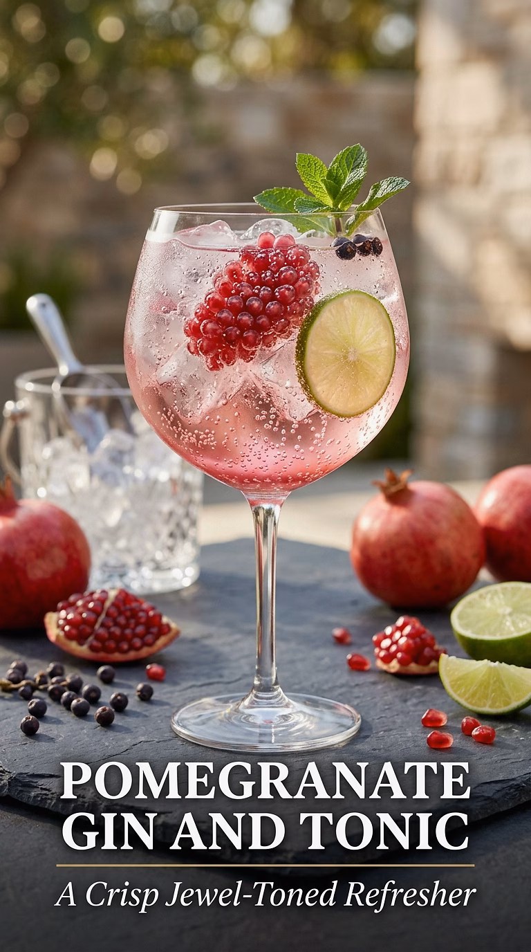 Pomegranate Gin and Tonic