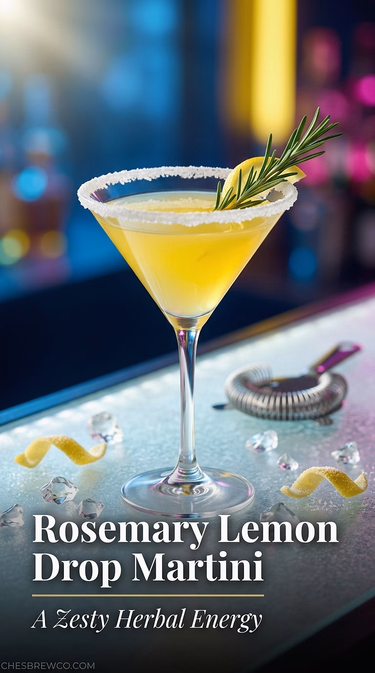 Rosemary Lemon Drop Martini