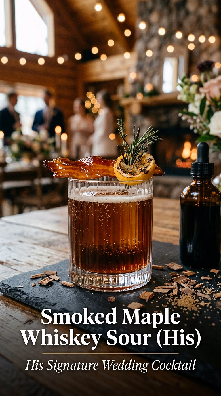 Smoked Maple Whiskey Sour (His)
