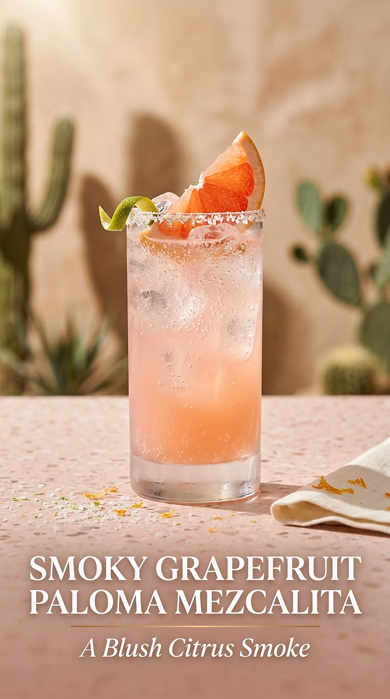 Smoky Grapefruit Paloma Mezcalita