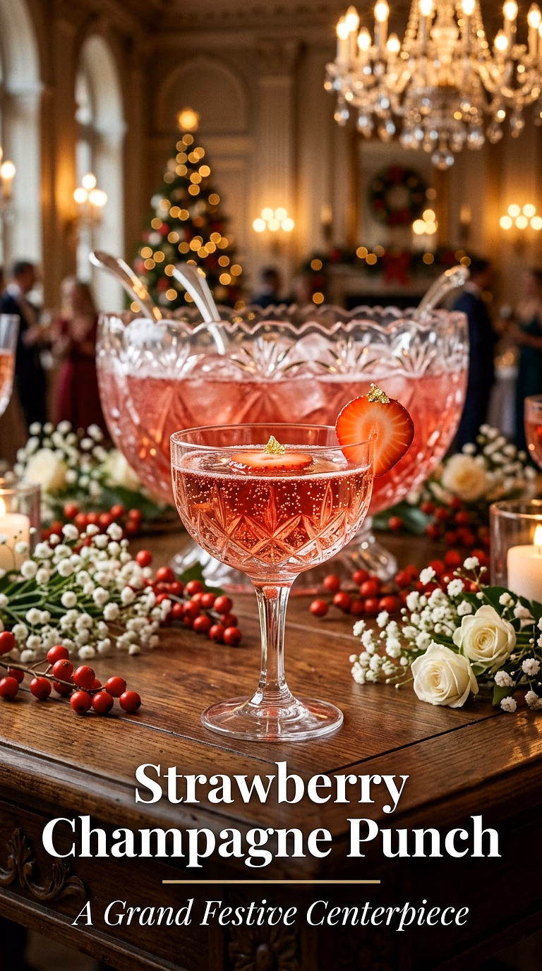 Strawberry Champagne Punch