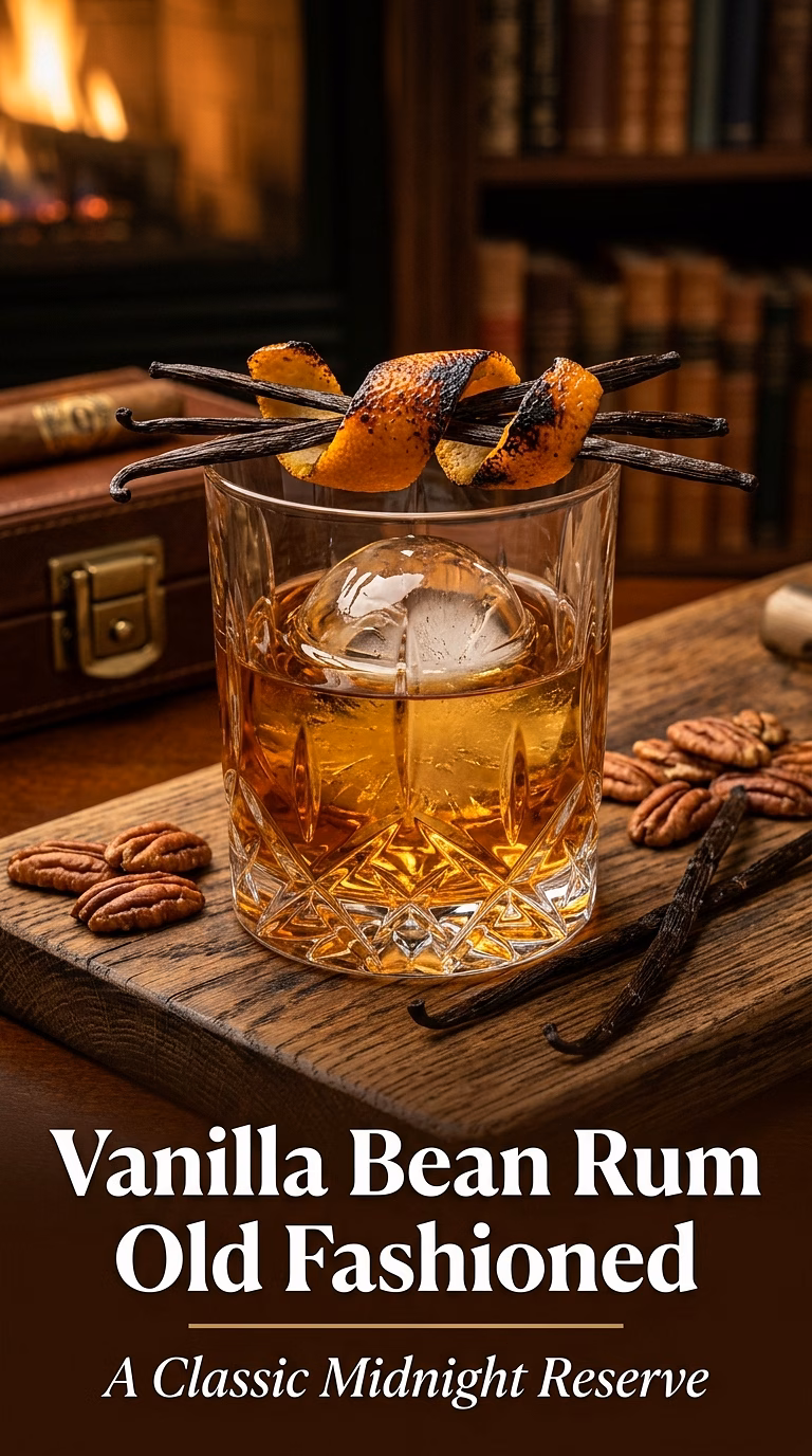 Vanilla Bean Rum Old Fashioned