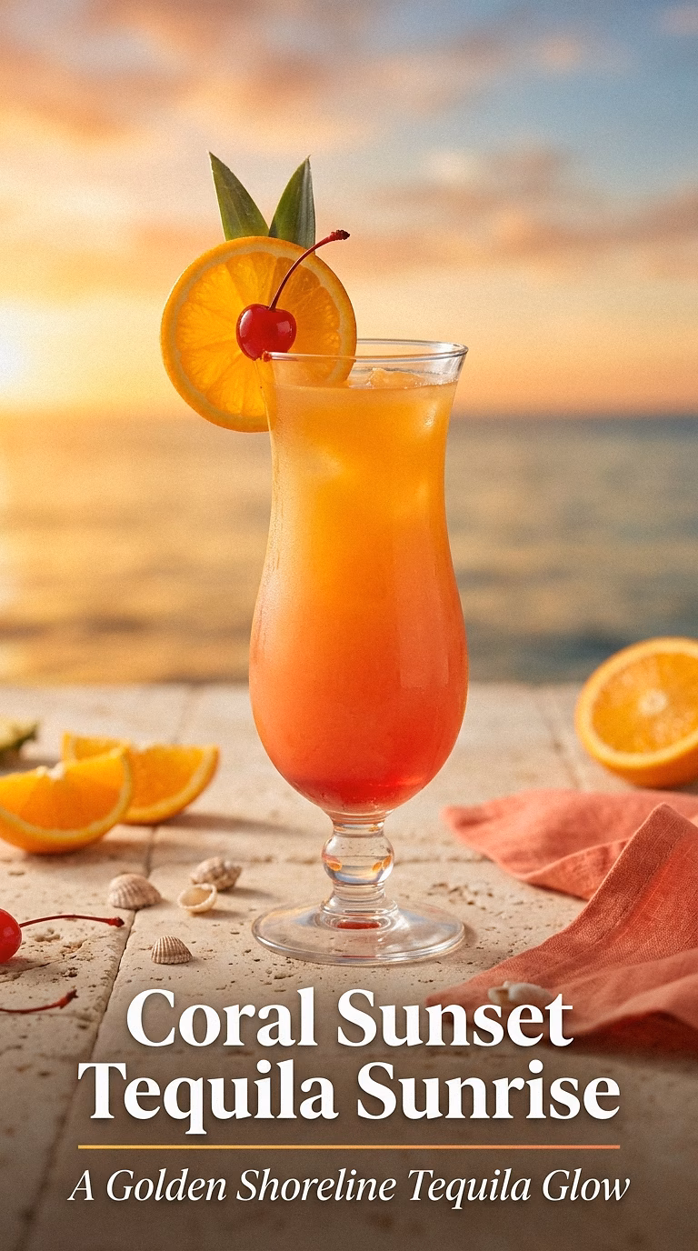 Coral Sunset Tequila Sunrise