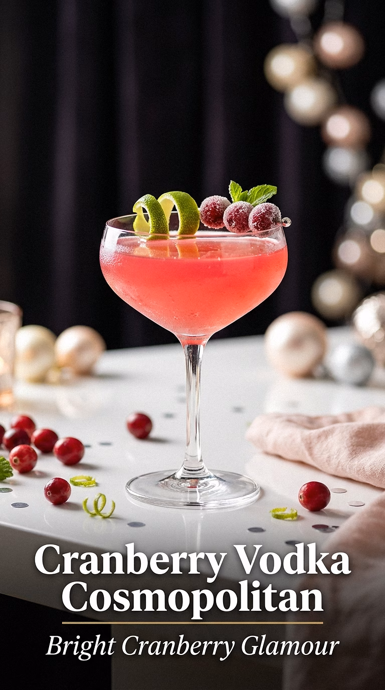 Cranberry Vodka Cosmopolitan