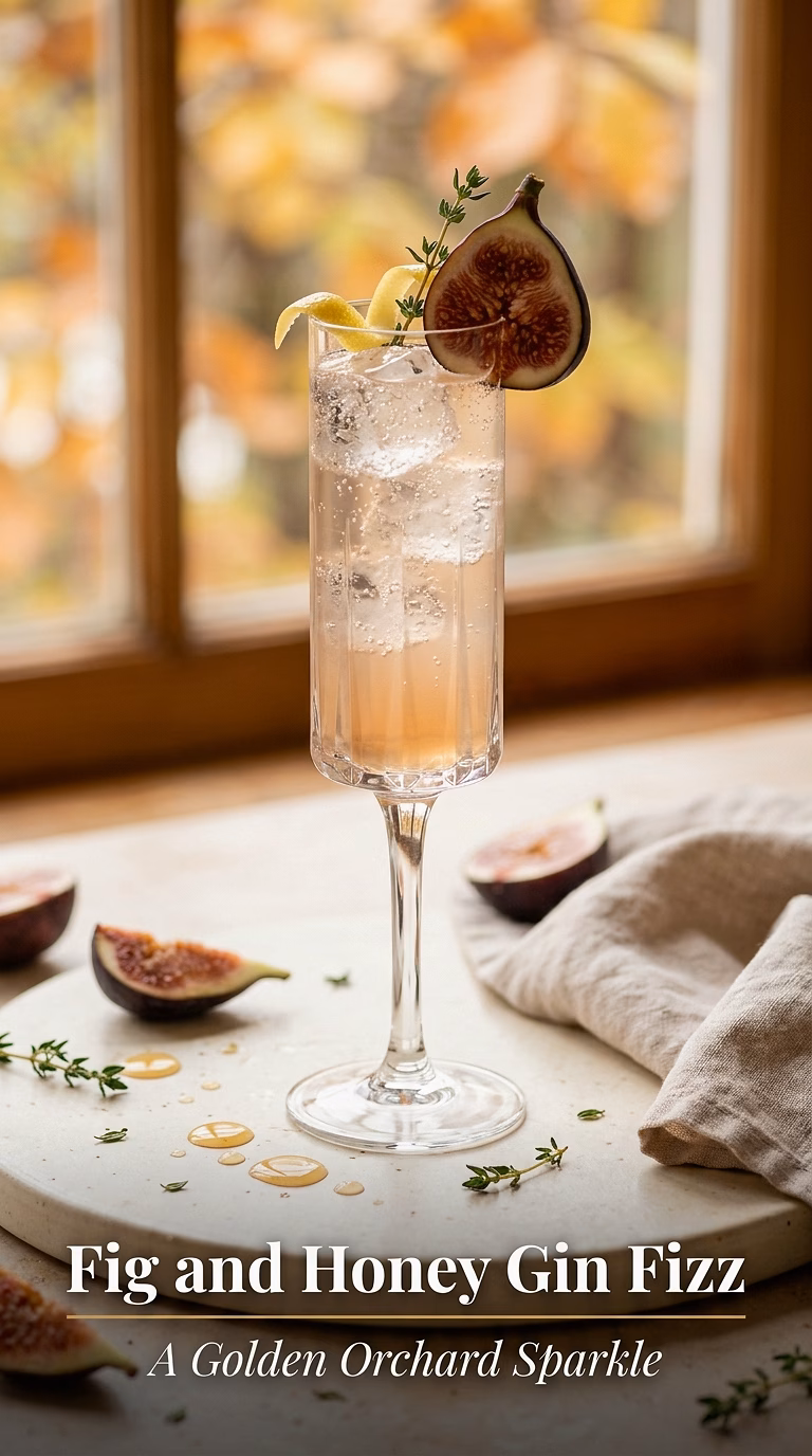 Fig and Honey Gin Fizz