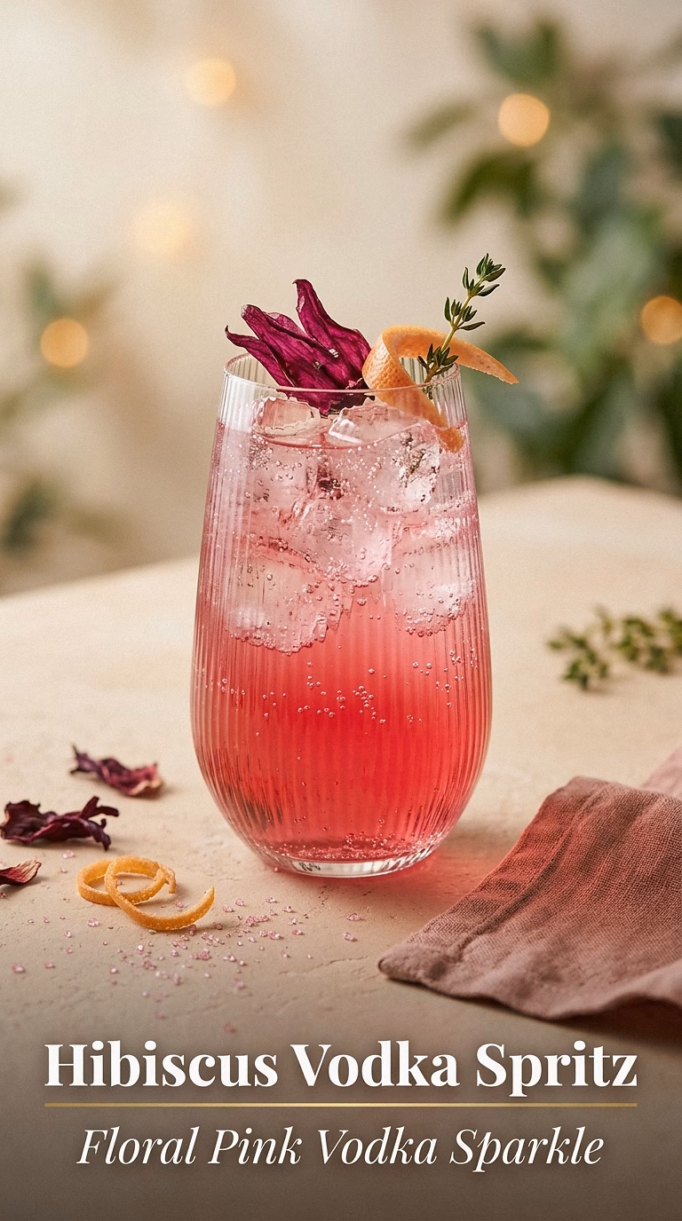 Hibiscus Vodka Spritz