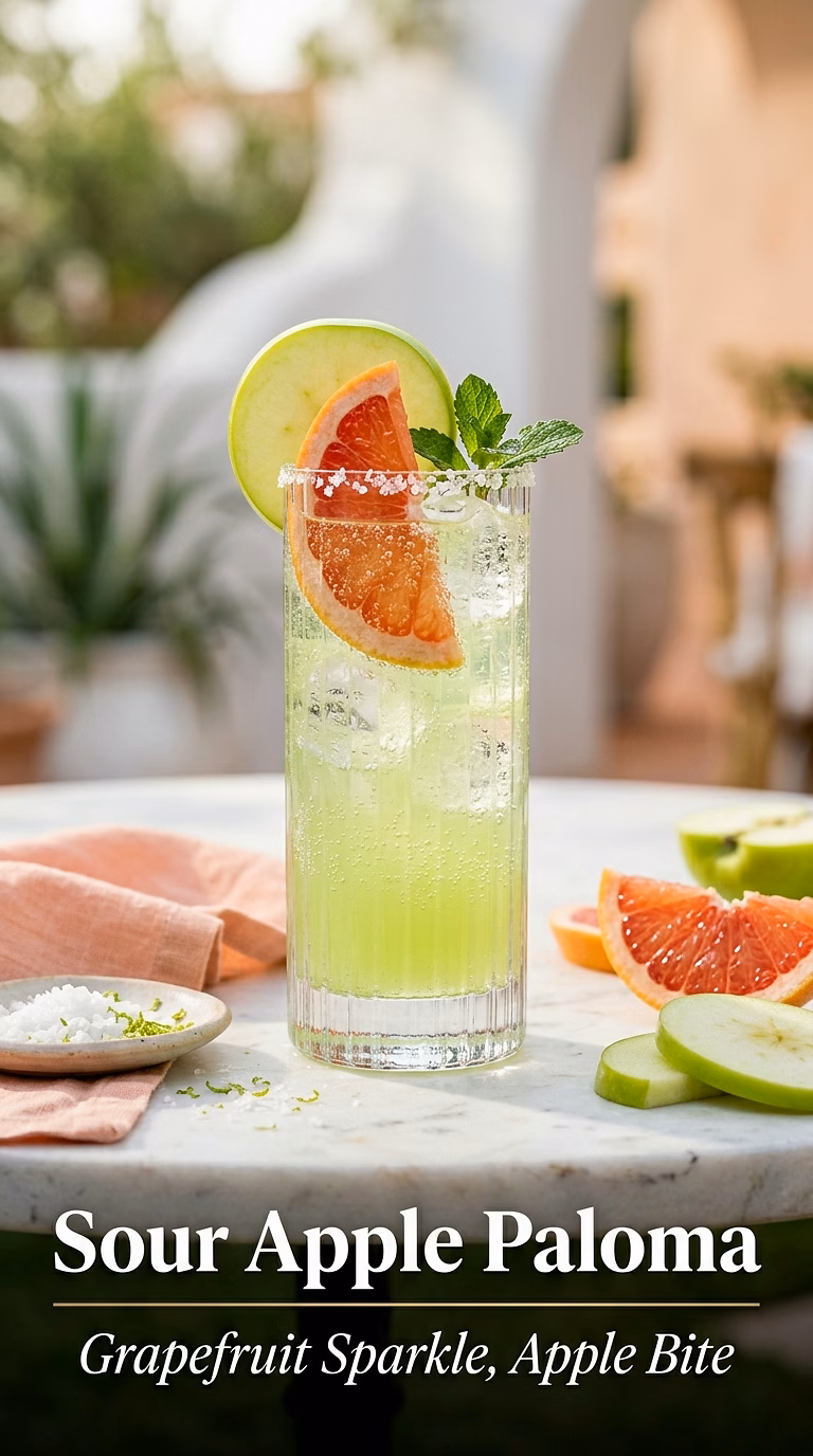 Sour Apple Paloma
