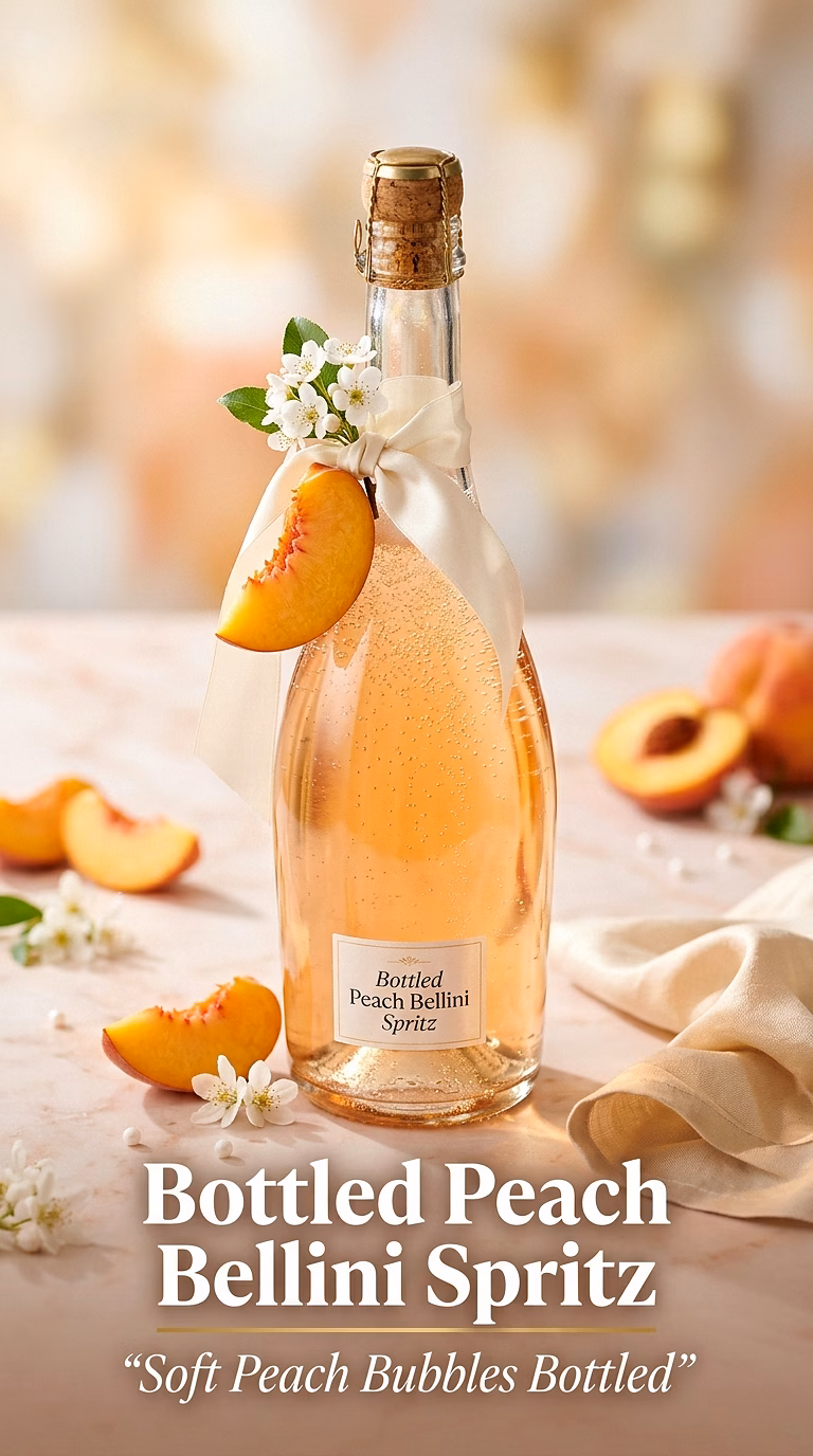 Bottled Peach Bellini Spritz