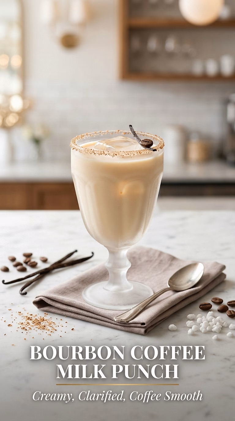 Bourbon Coffee Milk Punch