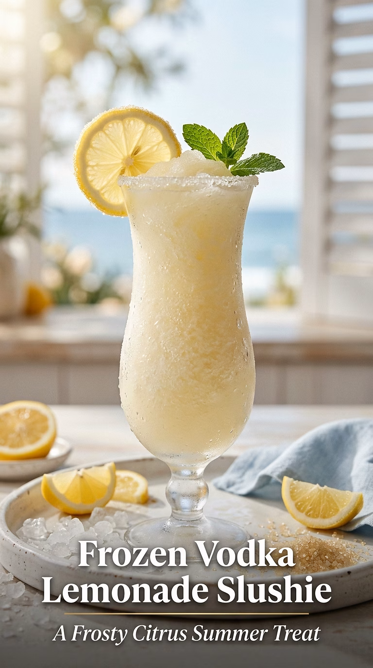 Frozen Vodka Lemonade Slushie
