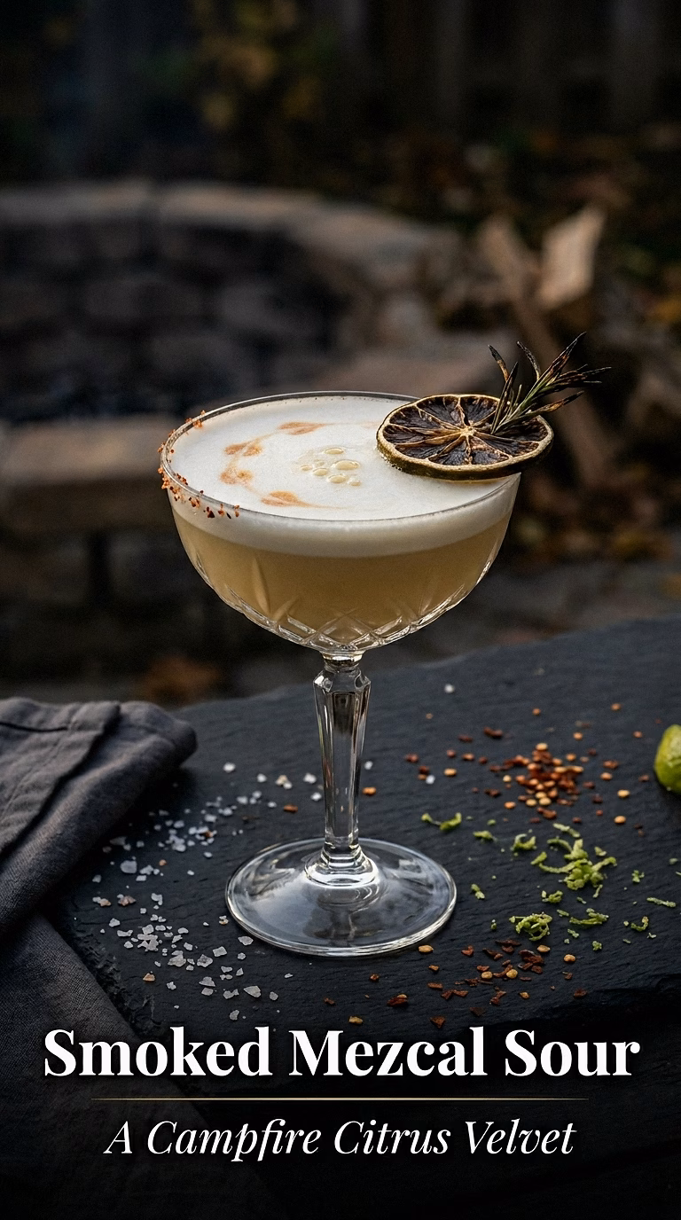 Smoked Mezcal Sour