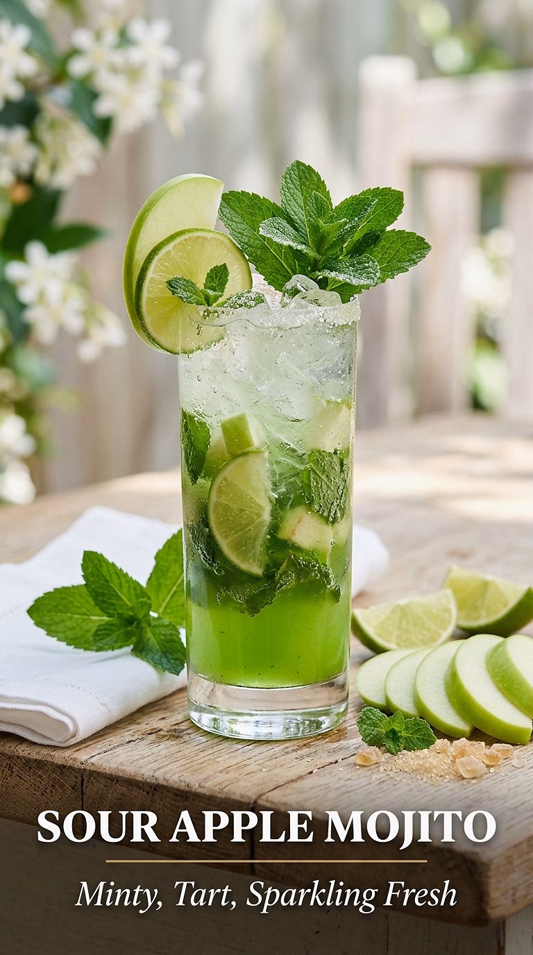 Sour Apple Mojito