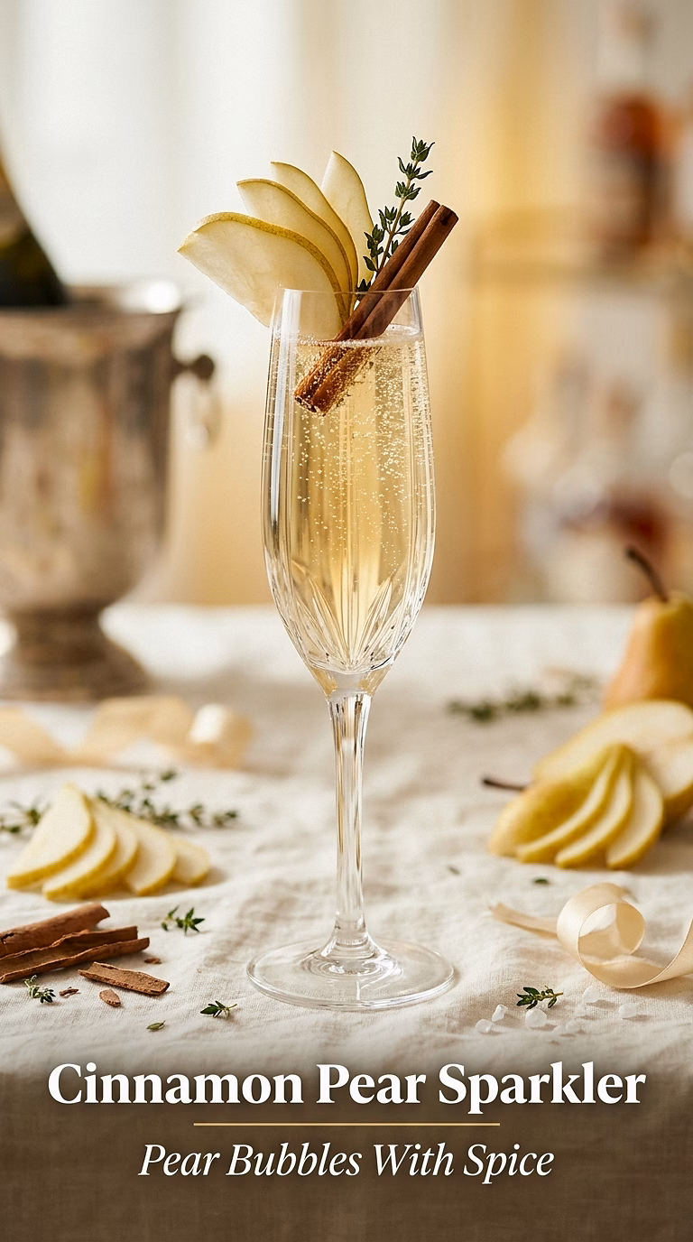 Cinnamon Pear Sparkler