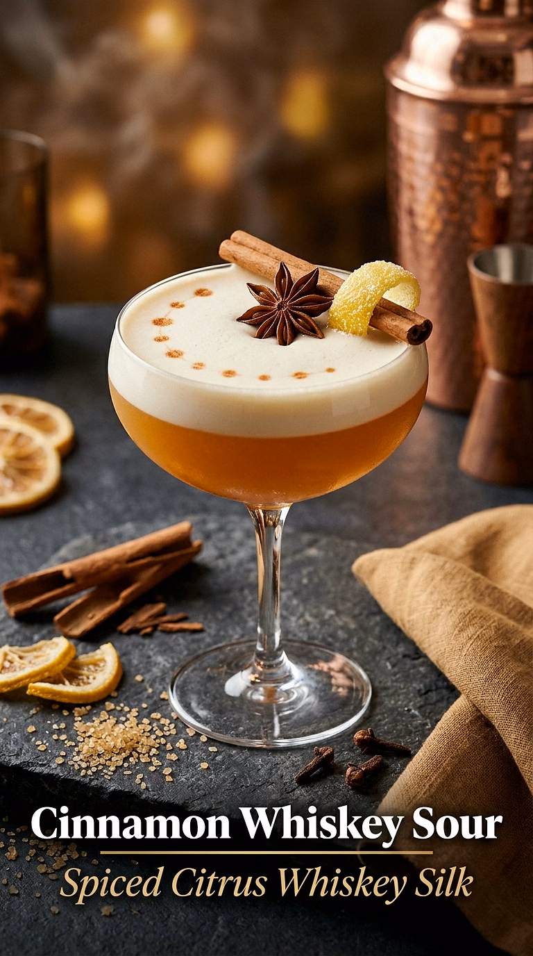 Cinnamon Whiskey Sour