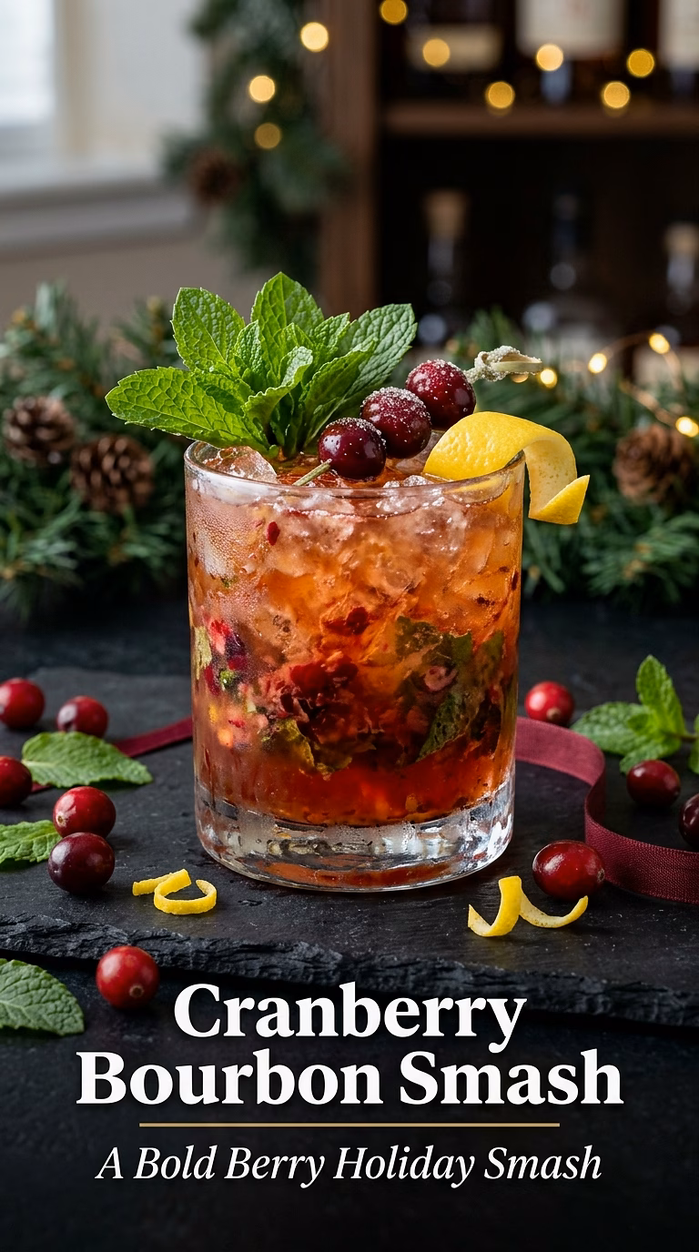 Cranberry Bourbon Smash