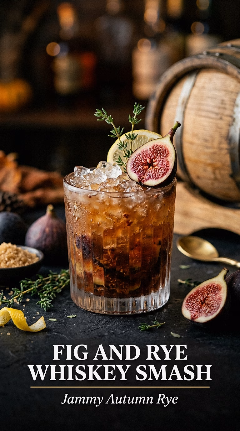 Fig and Rye Whiskey Smash