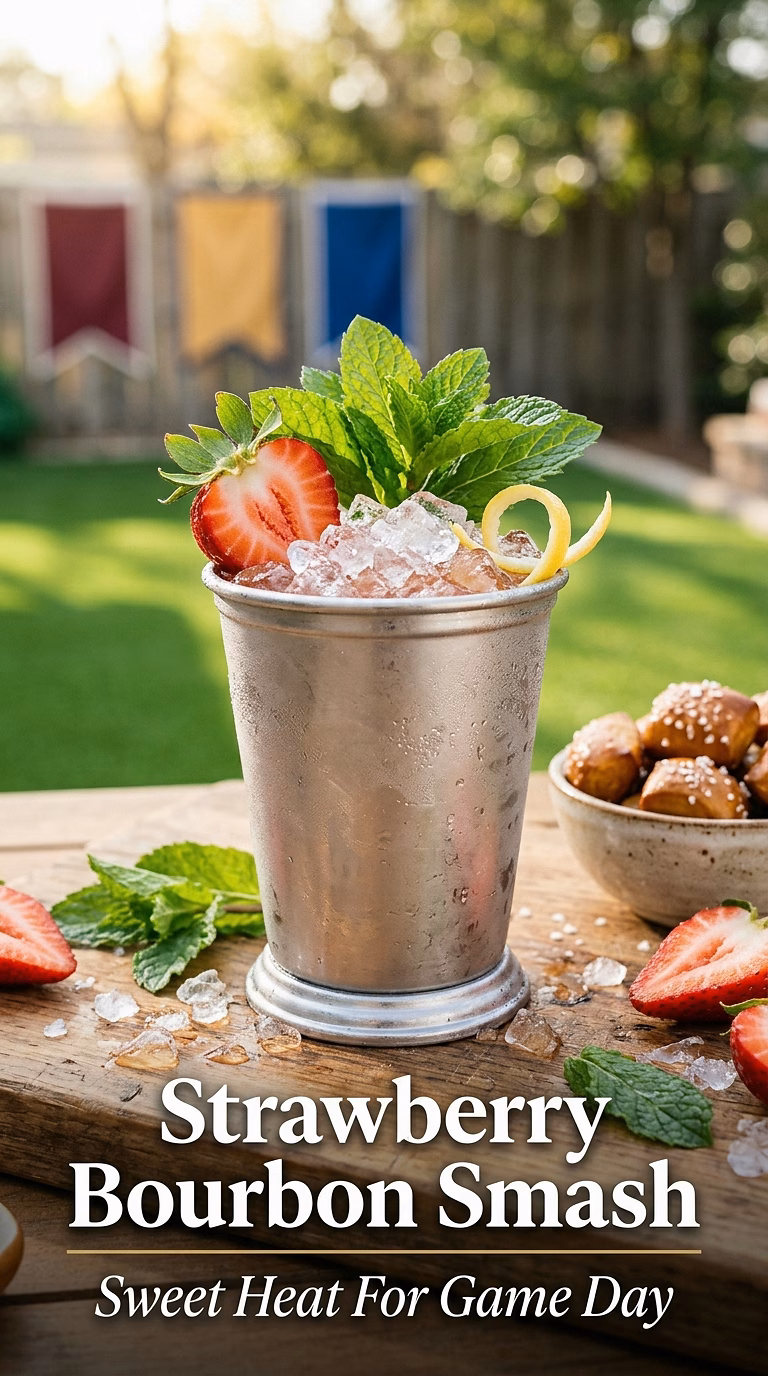 Strawberry Bourbon Smash