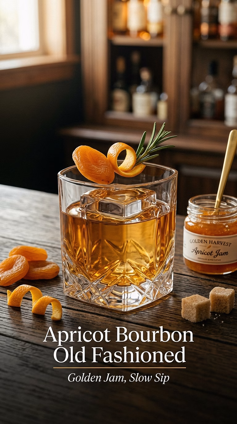 Apricot Bourbon Old Fashioned