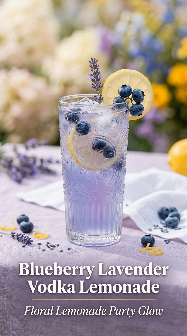 Blueberry Lavender Vodka Lemonade
