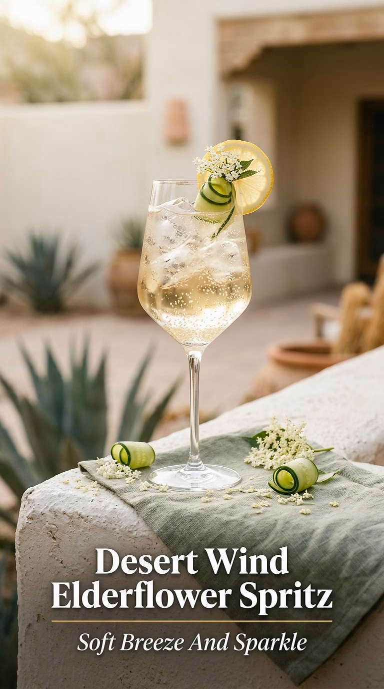 Desert Wind Elderflower Spritz