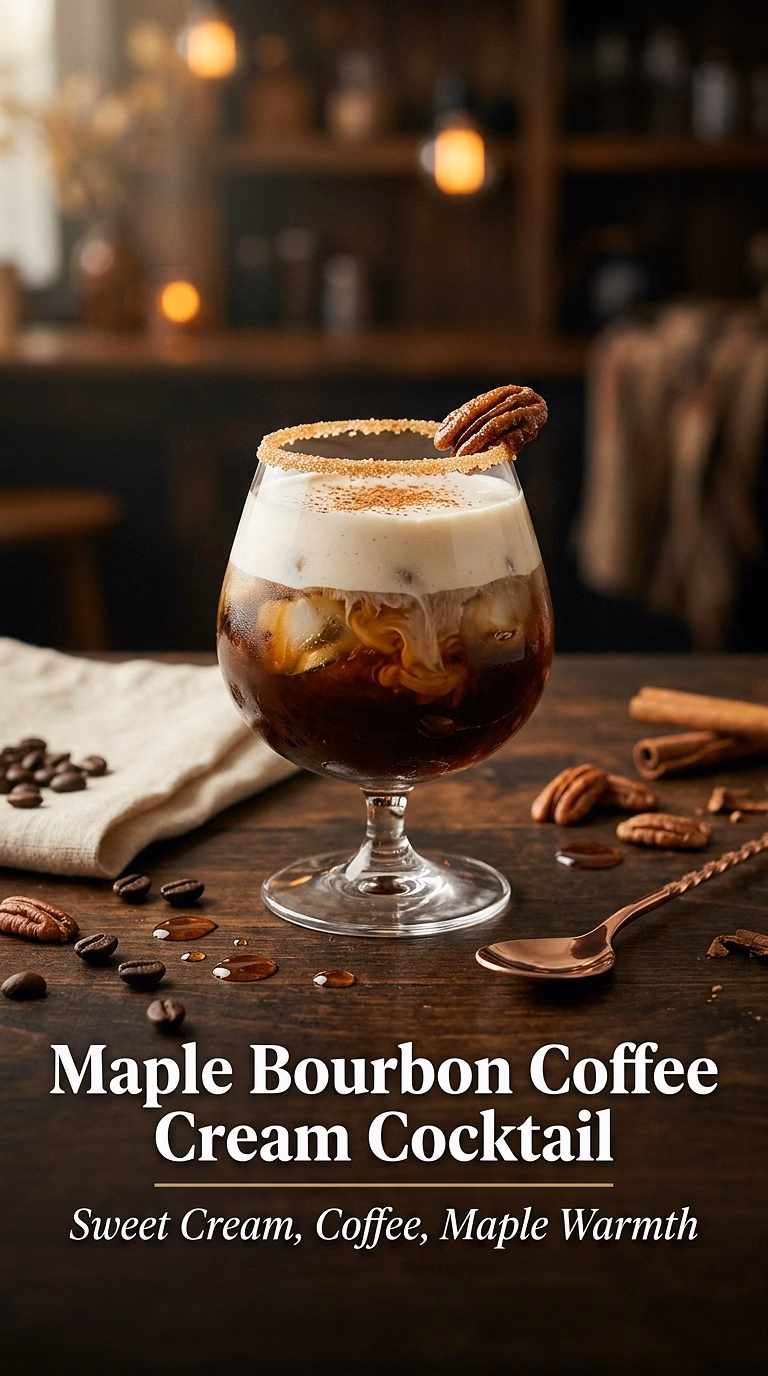 Maple Bourbon Coffee Cream Cocktail