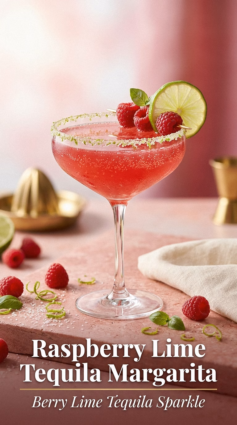 Raspberry Lime Tequila Margarita