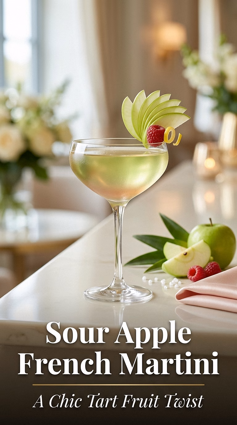 Sour Apple French Martini