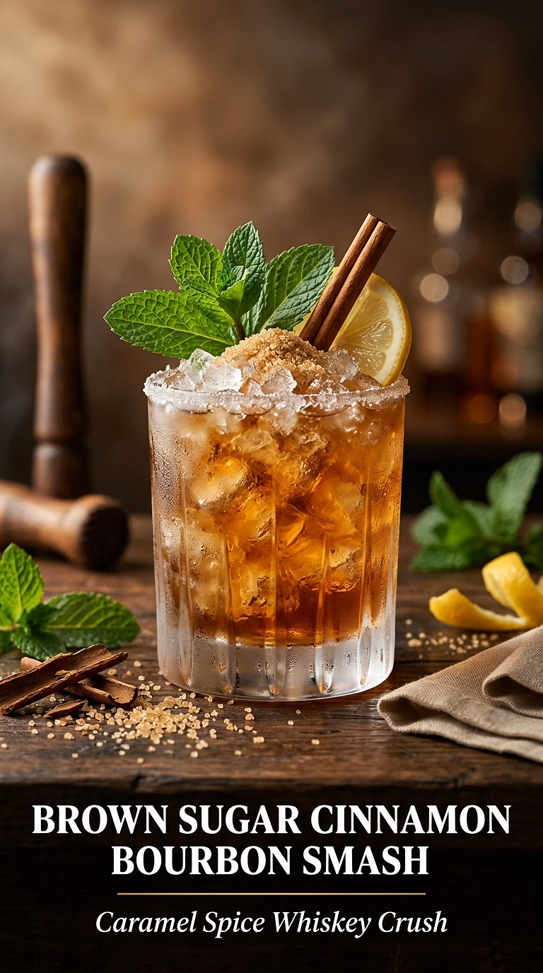 Brown Sugar Cinnamon Bourbon Smash