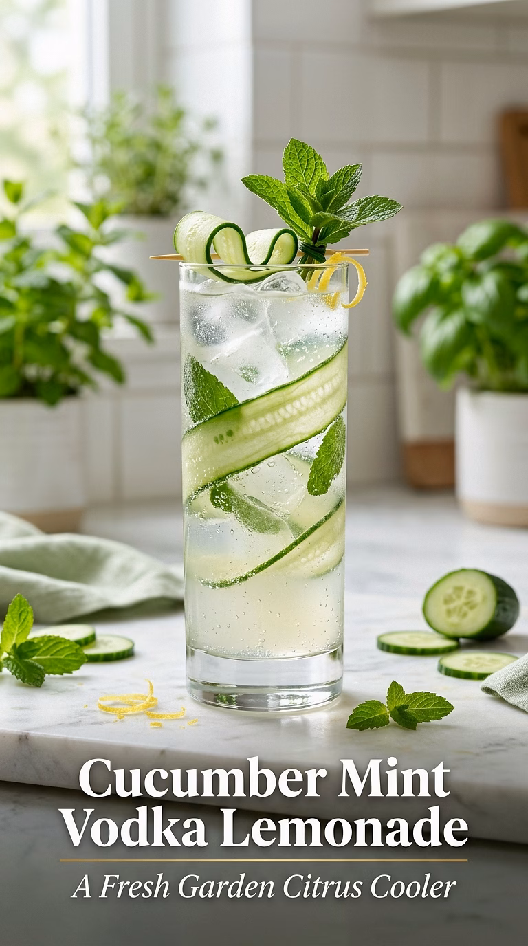 Cucumber Mint Vodka Lemonade