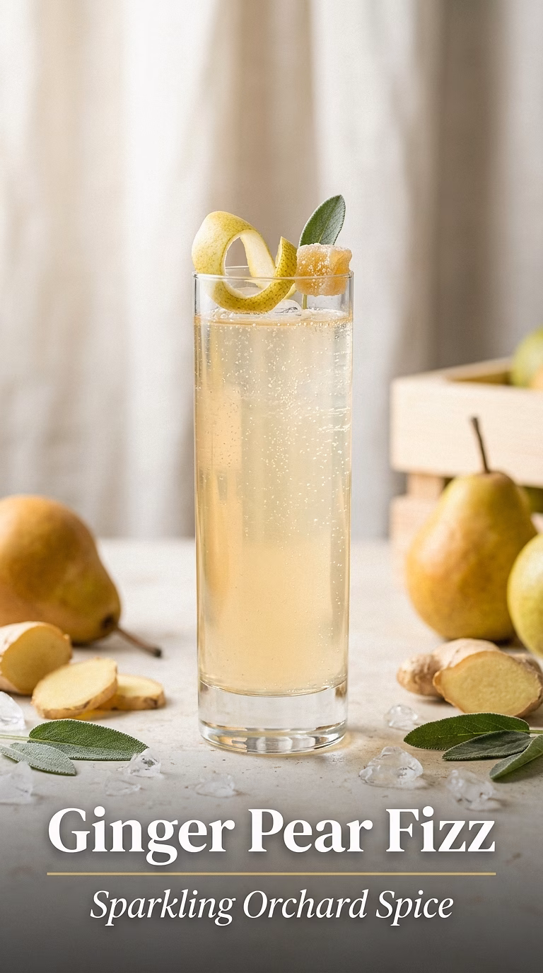 Ginger Pear Fizz