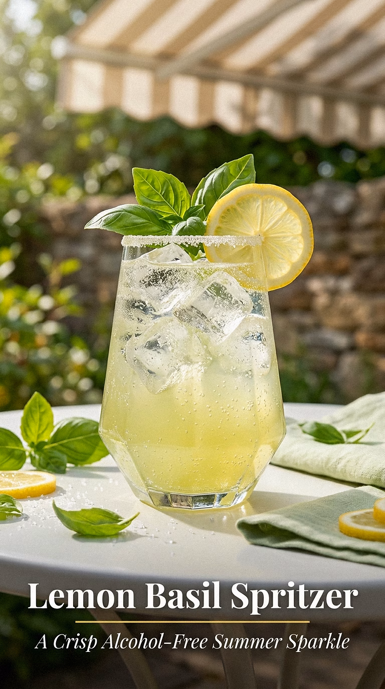 Lemon Basil Spritzer