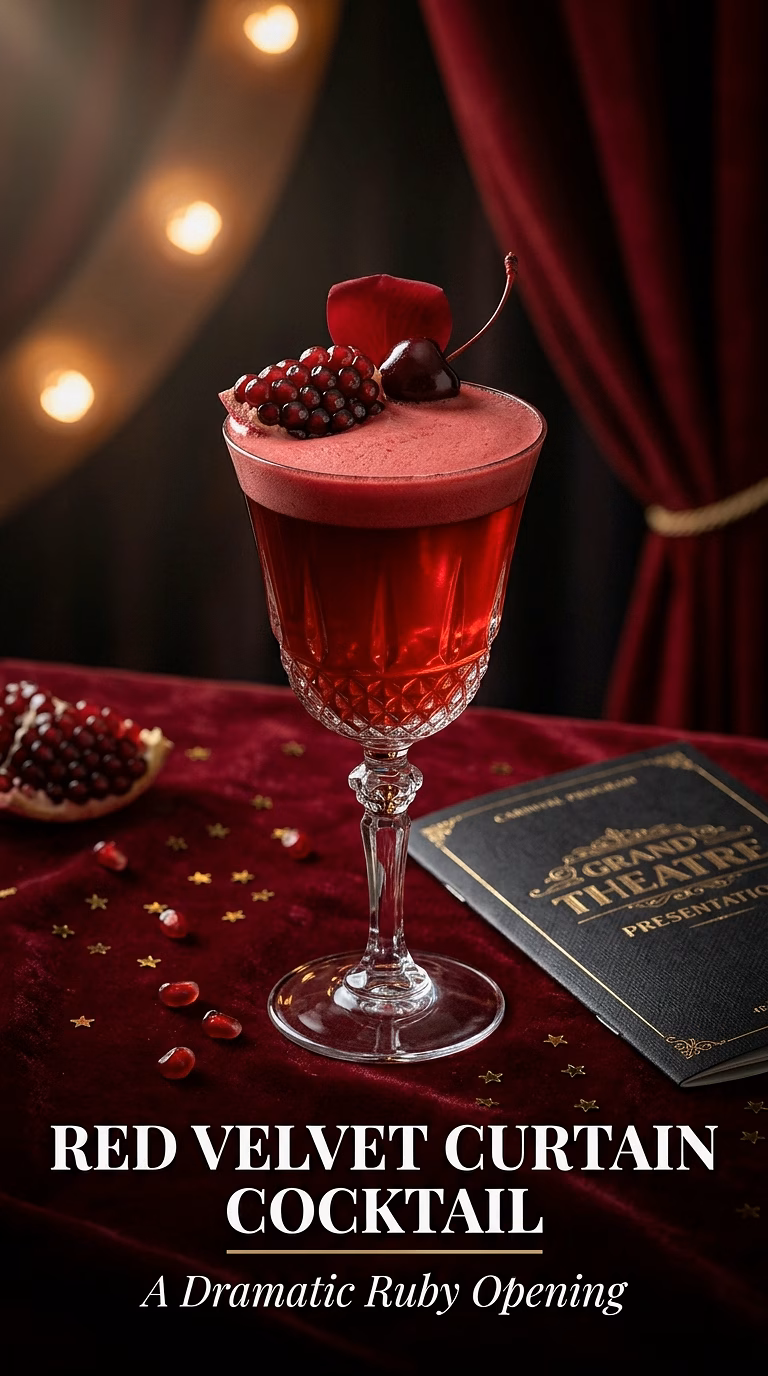 Red Velvet Curtain Cocktail