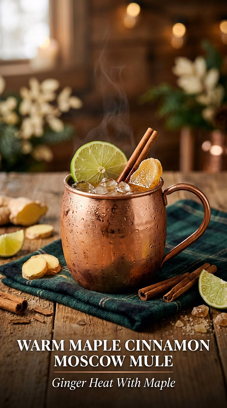 Warm Maple Cinnamon Moscow Mule