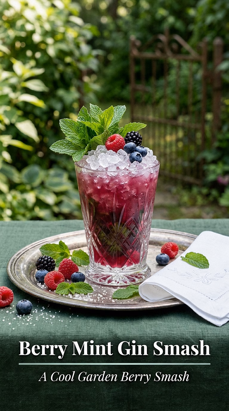 Berry Mint Gin Smash