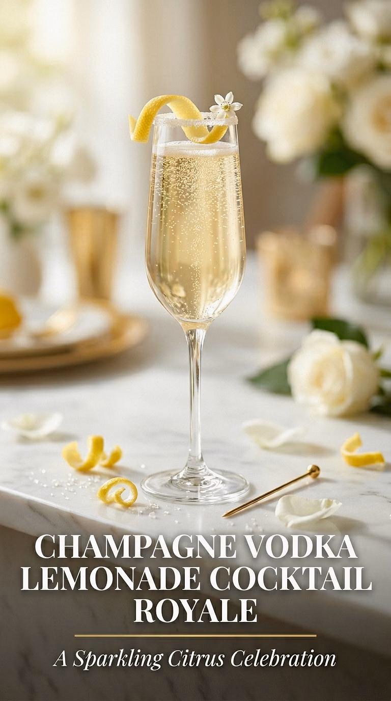 Champagne Vodka Lemonade Royale