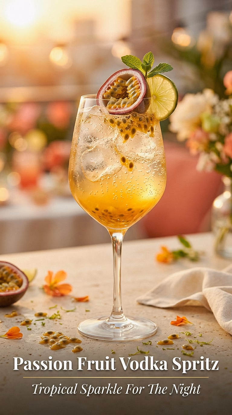 Passion Fruit Vodka Spritz
