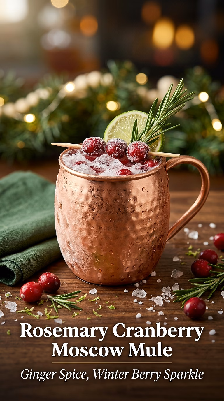 Rosemary Cranberry Moscow Mule