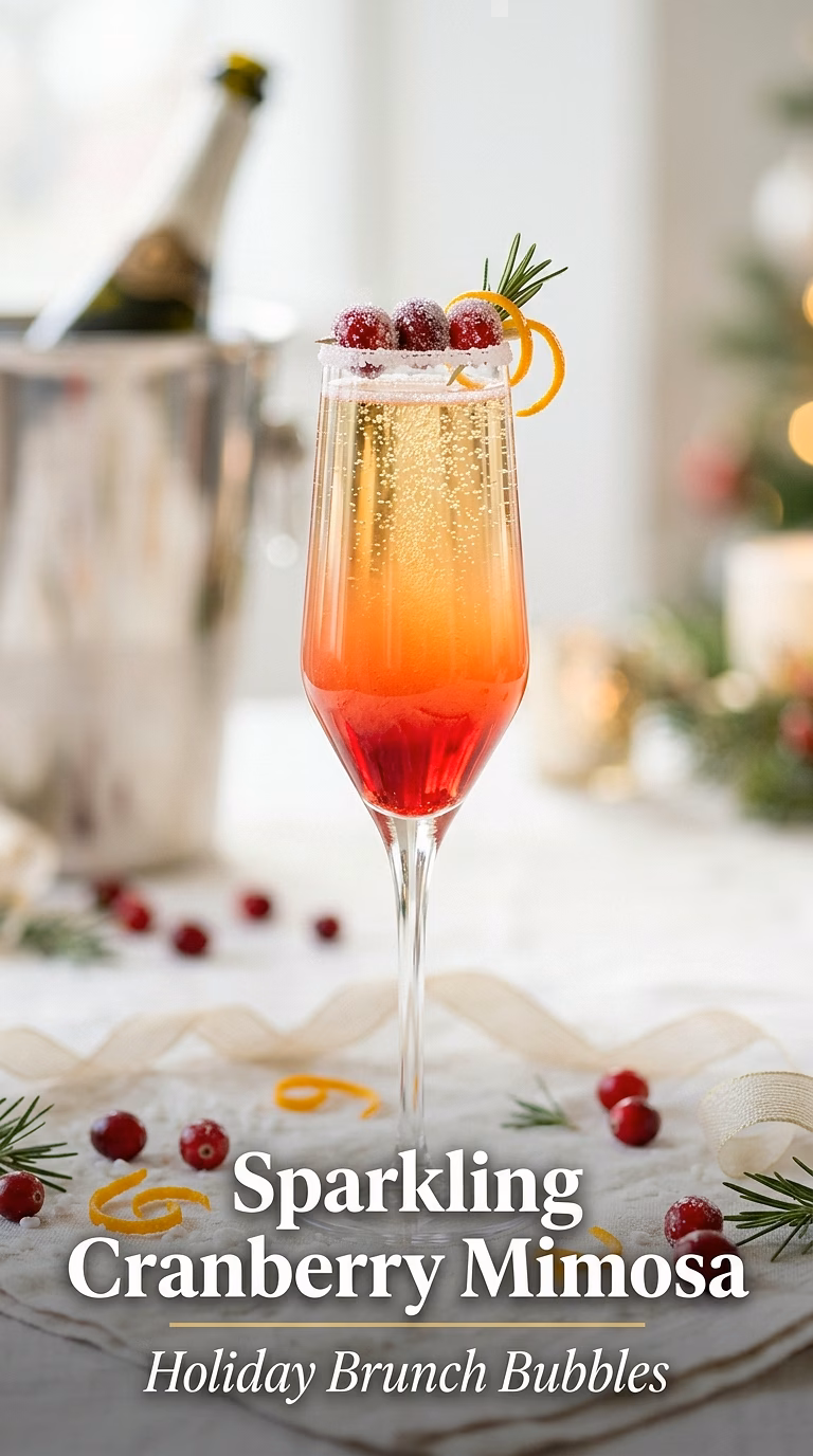 Sparkling Cranberry Mimosa