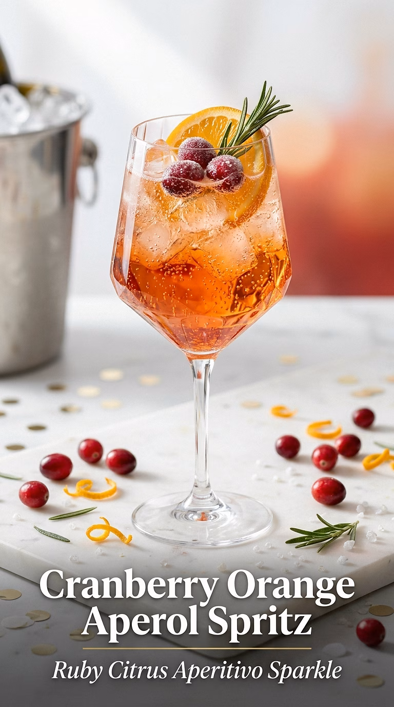 Cranberry Orange Aperol Spritz