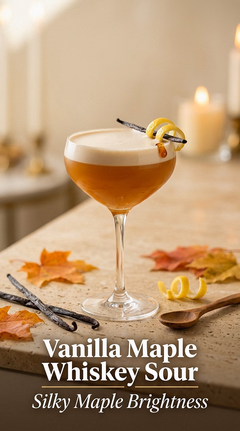 Vanilla Maple Whiskey Sour