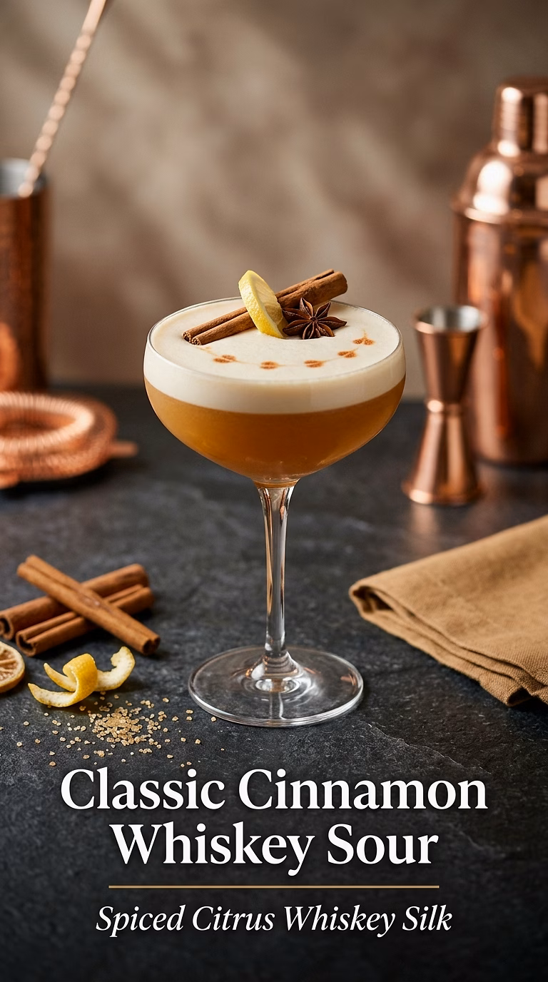 Classic Cinnamon Whiskey Sour