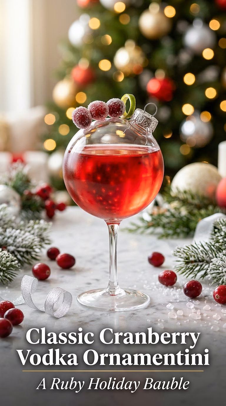Classic Cranberry Vodka Ornamentini