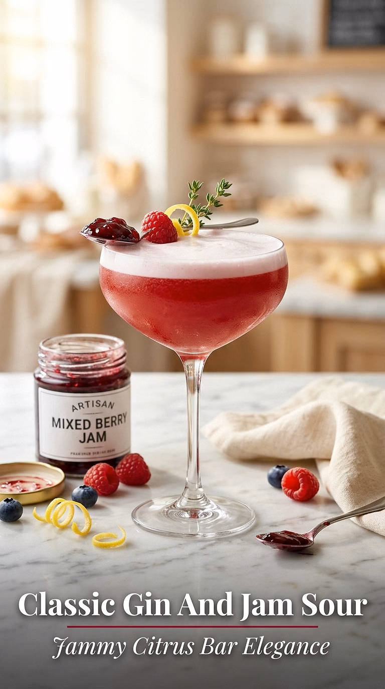 Classic Gin And Jam Sour