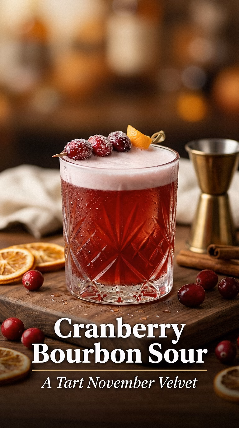 Cranberry Bourbon Sour