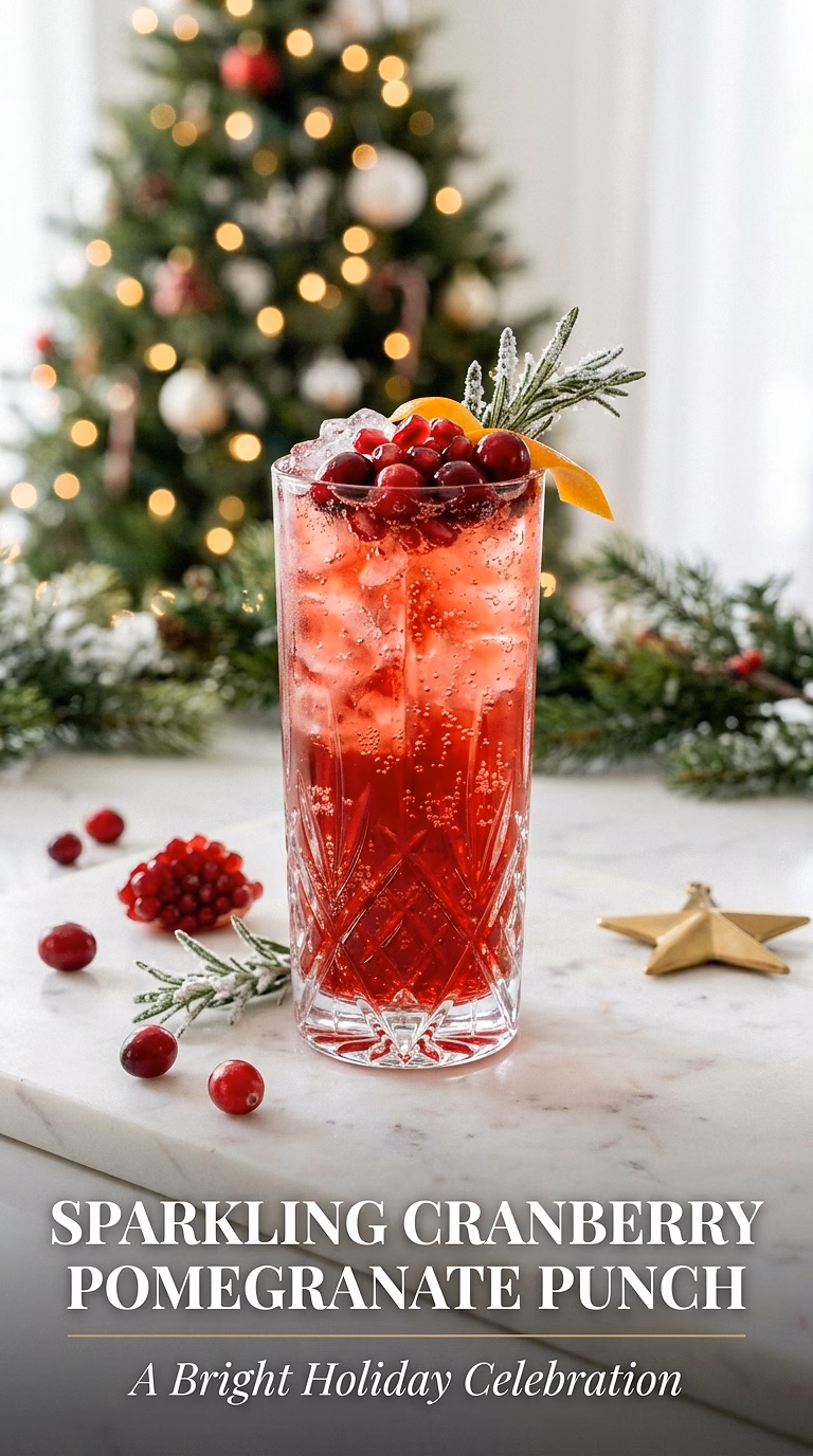 Sparkling Cranberry Pomegranate Punch