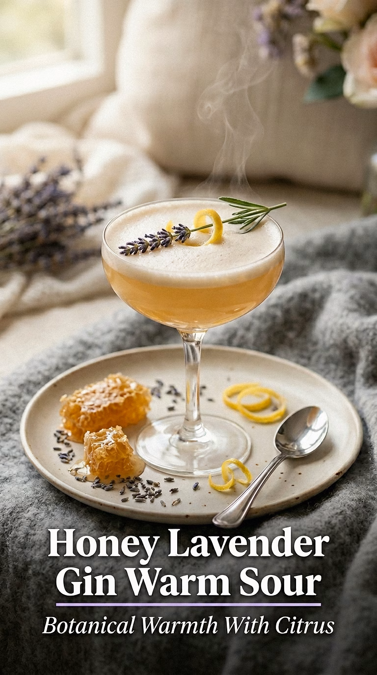 Honey Lavender Gin Warm Sour