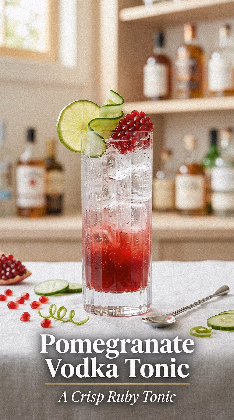 Pomegranate Vodka Tonic