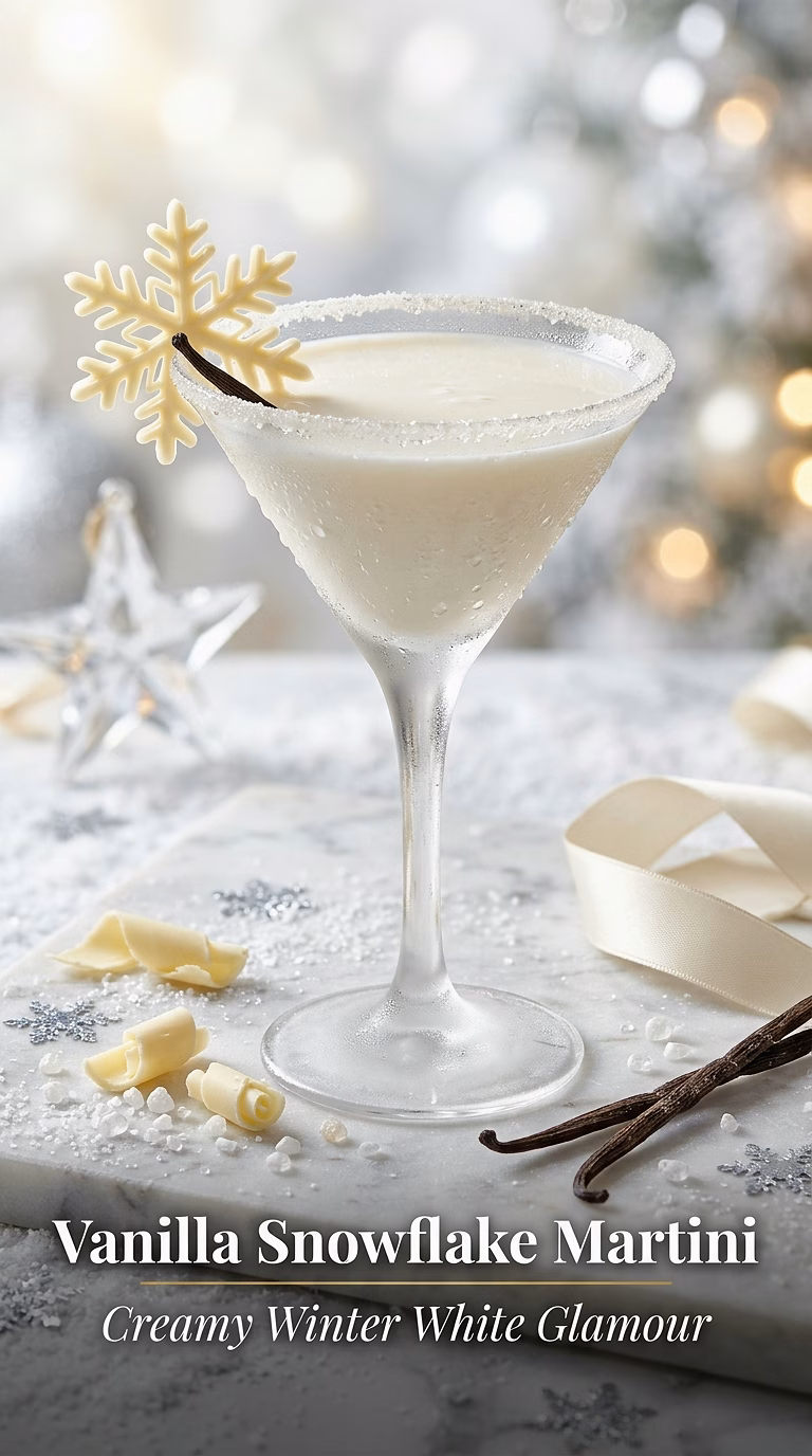 Vanilla Snowflake Martini